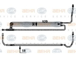 HELLA 8MO 376 726-351 alyvos aušintuvas, vairo sistema 
 Vairavimas -> Vairo pavara/siurblys
17 21 7 519 214, 17 21 7 559 960