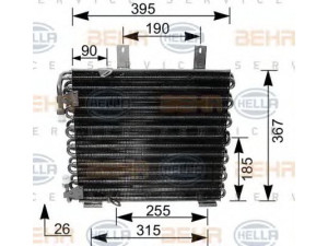 HELLA 8FC 351 035-621 kondensatorius, oro kondicionierius 
 Oro kondicionavimas -> Kondensatorius
1 371 843, 1 375 205, 1 375 206