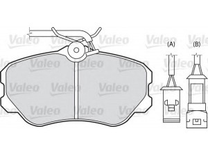 VALEO 598135 stabdžių trinkelių rinkinys, diskinis stabdys 
 Techninės priežiūros dalys -> Papildomas remontas
0005895983, 0009944814, 0009946023