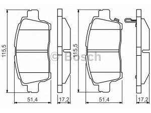 BOSCH 0 986 495 242 stabdžių trinkelių rinkinys, diskinis stabdys 
 Techninės priežiūros dalys -> Papildomas remontas
04465 12581, 04465 12591, 04465 12592