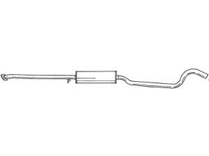 AKS DASIS SG40431 vidurinis duslintuvas 
 Išmetimo sistema -> Duslintuvas
852873