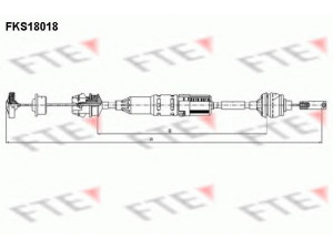 FTE FKS18018 sankabos trosas 
 Dviratė transporto priemonės -> Kabeliai ir tachometro velenaai -> Sankabos trosas
96192572, 2150N1, 2150W3