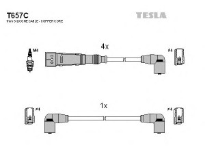 TESLA T657C uždegimo laido komplektas 
 Kibirkšties / kaitinamasis uždegimas -> Uždegimo laidai/jungtys