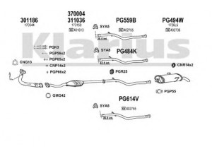 KLARIUS 630540U išmetimo sistema 
 Išmetimo sistema -> Išmetimo sistema, visa