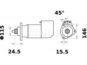 MAHLE ORIGINAL MS 562 starteris
500325103