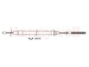 BENDIX 431091B trosas, stovėjimo stabdys 
 Stabdžių sistema -> Valdymo svirtys/trosai
474559
