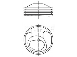 MAHLE ORIGINAL 503 15 00 stūmoklis 
 Variklis -> Cilindrai/stūmokliai