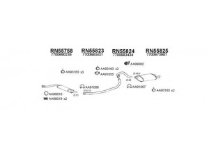 VENEPORTE 550292 išmetimo sistema 
 Išmetimo sistema -> Išmetimo sistema, visa