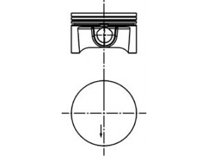 KOLBENSCHMIDT 40388610 stūmoklis 
 Variklis -> Cilindrai/stūmokliai