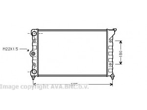 AVA QUALITY COOLING VW2078 radiatorius, variklio aušinimas 
 Aušinimo sistema -> Radiatorius/alyvos aušintuvas -> Radiatorius/dalys
353121253N