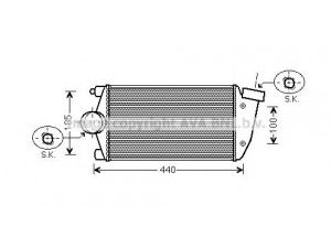 AVA QUALITY COOLING PR4071 tarpinis suslėgto oro aušintuvas, kompresorius 
 Variklis -> Oro tiekimas -> Įkrovos agregatas (turbo/superįkrova) -> Tarpinis suslėgto oro aušintuvas
99611099071