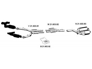 EBERSPÄCHER 212262 išmetimo sistema 
 Išmetimo sistema -> Išmetimo sistema, visa