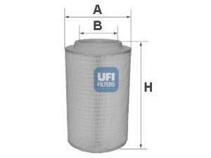 UFI 27.625.00 oro filtras 
 Filtrai -> Oro filtras
42471161, 42553256