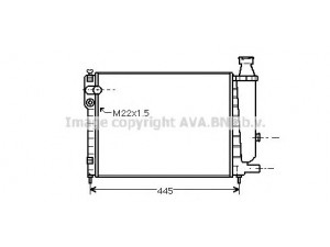 AVA QUALITY COOLING CNA2046 radiatorius, variklio aušinimas 
 Aušinimo sistema -> Radiatorius/alyvos aušintuvas -> Radiatorius/dalys
96082116, 96140585