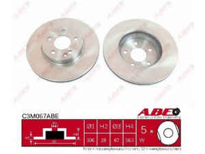 ABE C3M067ABE stabdžių diskas 
 Stabdžių sistema -> Diskinis stabdys -> Stabdžių diskas
6394210012, A6394210012