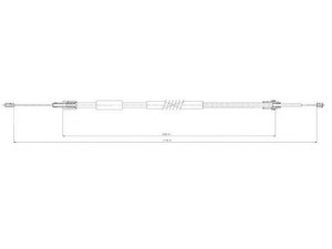 JURID 432865J trosas, stovėjimo stabdys 
 Stabdžių sistema -> Valdymo svirtys/trosai
4745P5, 9633826680