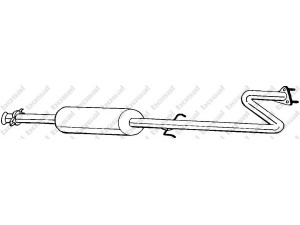 BOSAL 282-185 vidurinis duslintuvas 
 Išmetimo sistema -> Duslintuvas
18220-SB0-601