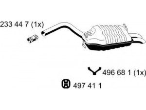ERNST 244244 galinis duslintuvas
8E0 253 609 CL