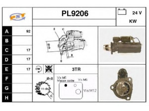 SNRA PL9206 starteris
4N0959, 4N1061, 6N9677