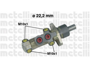 METELLI 05-0233 pagrindinis cilindras, stabdžiai 
 Stabdžių sistema -> Pagrindinis stabdžių cilindras
4601.C0