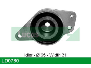 LUCAS ENGINE DRIVE LD0780 įtempiklio skriemulys, paskirstymo diržas