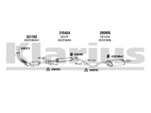 KLARIUS 790267E išmetimo sistema 
 Išmetimo sistema -> Išmetimo sistema, visa