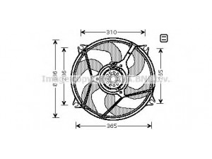 AVA QUALITY COOLING CN7530 ventiliatorius, radiatoriaus 
 Aušinimo sistema -> Oro aušinimas
1253C8, 1253C8
