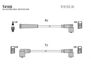 TESLA T418S uždegimo laido komplektas 
 Kibirkšties / kaitinamasis uždegimas -> Uždegimo laidai/jungtys