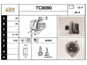 SNRA TC8090 kintamosios srovės generatorius
5705E9