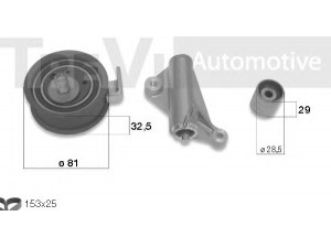 TREVI AUTOMOTIVE KD1276 paskirstymo diržo komplektas 
 Techninės priežiūros dalys -> Papildomas remontas