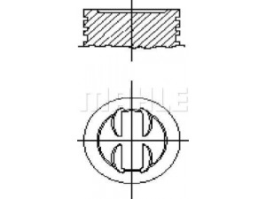 MAHLE ORIGINAL SS0250600 stūmoklis