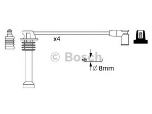 BOSCH 0 986 357 271 uždegimo laido komplektas 
 Kibirkšties / kaitinamasis uždegimas -> Uždegimo laidai/jungtys