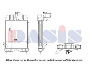 AKS DASIS 440549N radiatorius, variklio aušinimas