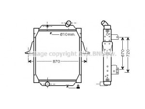 AVA QUALITY COOLING RE2059 radiatorius, variklio aušinimas 
 Aušinimo sistema -> Radiatorius/alyvos aušintuvas -> Radiatorius/dalys
5001861376, 5001864775, 5001864777