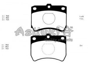 ASHUKI M041-01 stabdžių trinkelių rinkinys, diskinis stabdys 
 Techninės priežiūros dalys -> Papildomas remontas
0 986 493 550/BOSCH, 1U0A3328Z