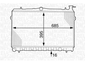 MAGNETI MARELLI 350213123800 radiatorius, variklio aušinimas 
 Aušinimo sistema -> Radiatorius/alyvos aušintuvas -> Radiatorius/dalys
2531029010