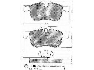 BSF 10630 stabdžių trinkelių rinkinys, diskinis stabdys 
 Techninės priežiūros dalys -> Papildomas remontas
GBP90342AF, SFP100511