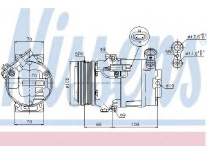 NISSENS 89050 kompresorius, oro kondicionierius 
 Oro kondicionavimas -> Kompresorius/dalys
13124749, 13139055, 6854 058, 6854 060