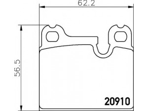 HELLA 8DB 355 008-111 stabdžių trinkelių rinkinys, diskinis stabdys 
 Techninės priežiūros dalys -> Papildomas remontas
34211117887, 34211119183, 34211119184