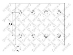 STELLOX 85-00942-SX stabdžių antdėklo rinkinys, būgninis stabdys
0683033, 1808125