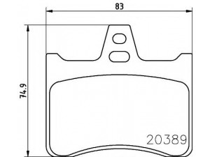 HELLA PAGID 8DB 355 007-201 stabdžių trinkelių rinkinys, diskinis stabdys 
 Techninės priežiūros dalys -> Papildomas remontas
0000425173, 0000425175, 425129