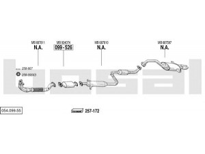 BOSAL 054.099.55 išmetimo sistema 
 Išmetimo sistema -> Išmetimo sistema, visa