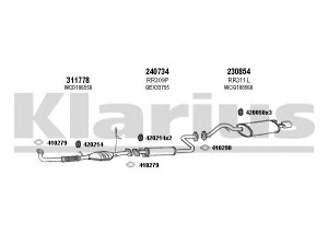 KLARIUS 120352E išmetimo sistema