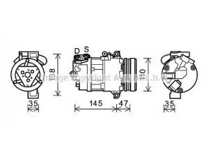 AVA QUALITY COOLING BWK395 kompresorius, oro kondicionierius 
 Oro kondicionavimas -> Kompresorius/dalys
64506950789, 64526905643, 64526918752