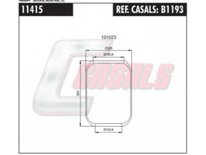 CASALS B1193 dėklas, pneumatinė pakaba
5001021414