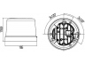 HELLA 2RL 011 484-001 besisukantis švyturėlis
090 8490, 20 223 150