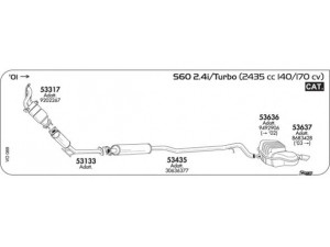 AKS DASIS SGVO069 išmetimo sistema
