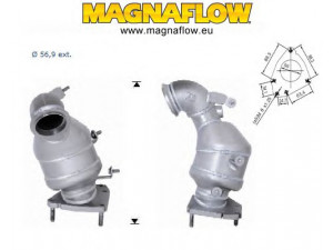 MAGNAFLOW 61806D katalizatoriaus keitiklis 
 Išmetimo sistema -> Katalizatoriaus keitiklis
51777753, 51832346