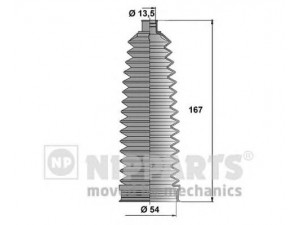 NIPPARTS N2841034 gofruotoji membrana, vairavimas 
 Vairavimas -> Gofruotoji membrana/sandarinimai
D8203-1HA0A