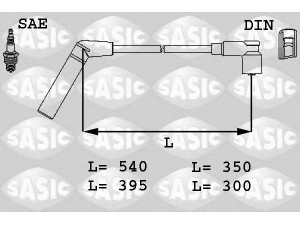 SASIC 9286007 uždegimo laido komplektas